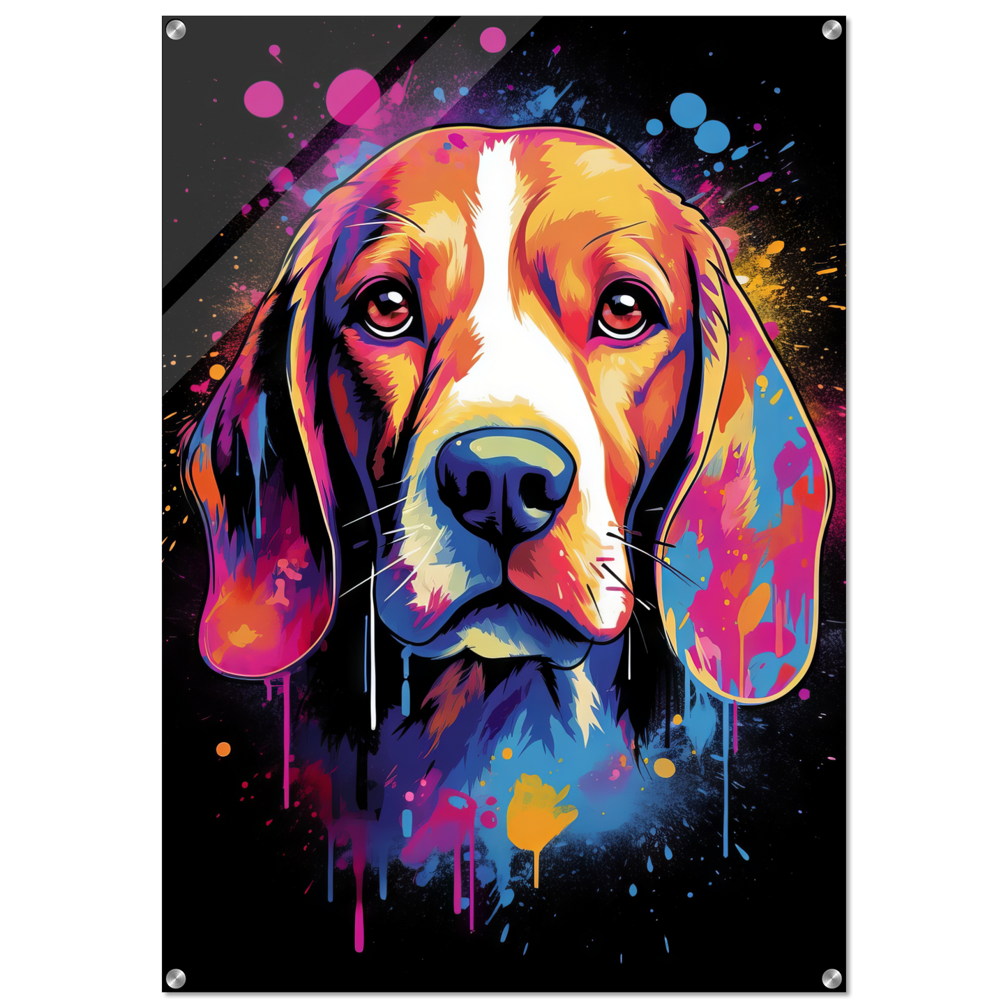 Hund Beagle Pop-Art (DOG109)
