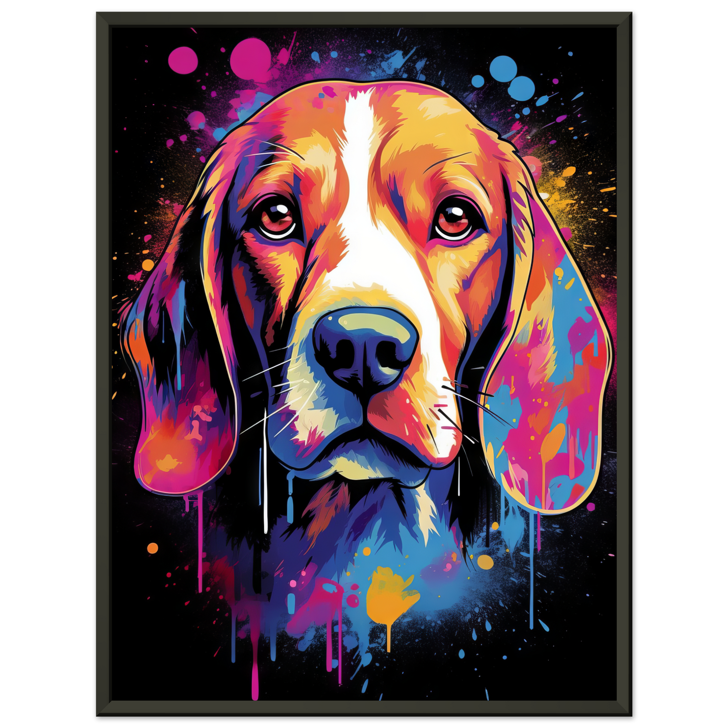 Hund Beagle Pop-Art (DOG109)