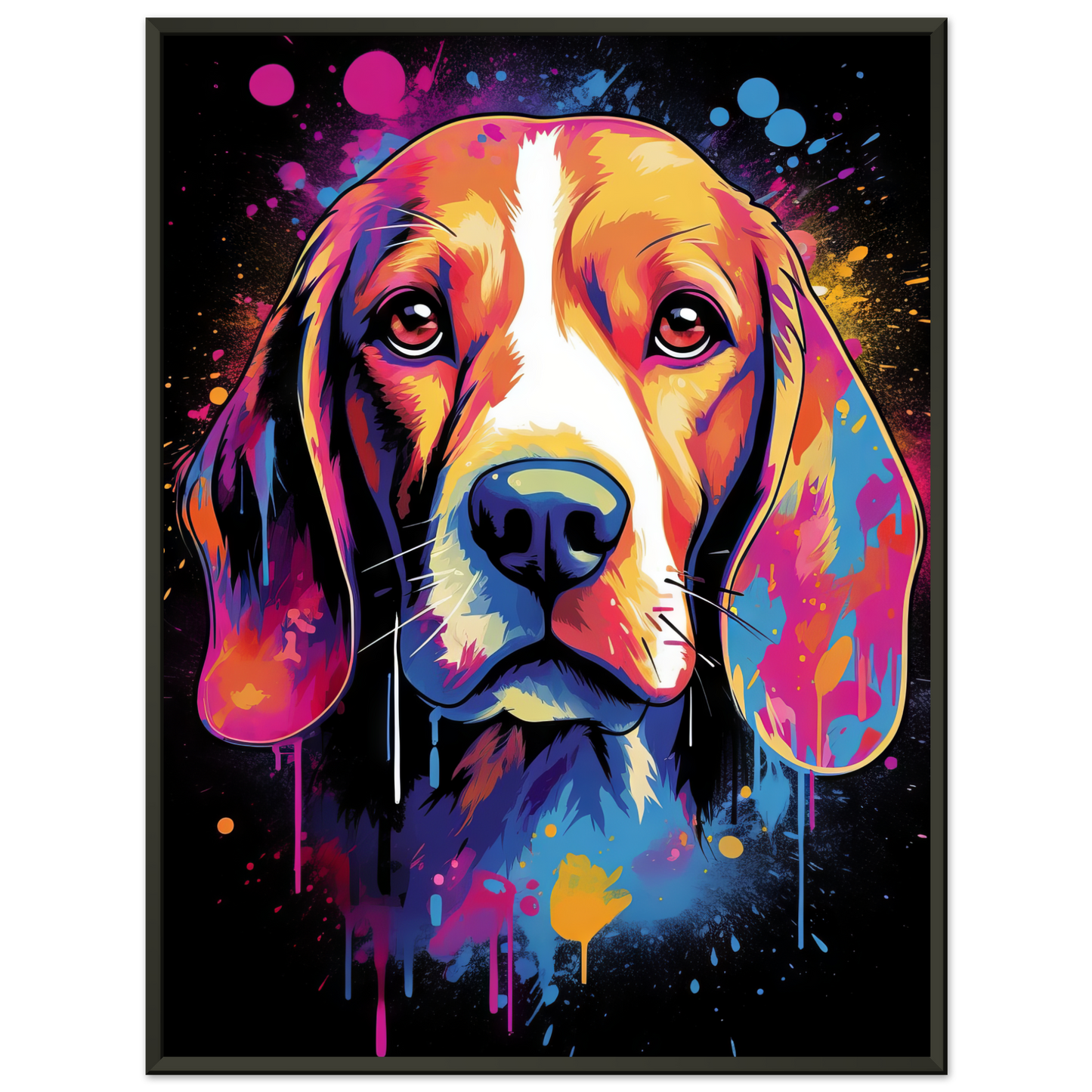 Hund Beagle Pop-Art (DOG109)