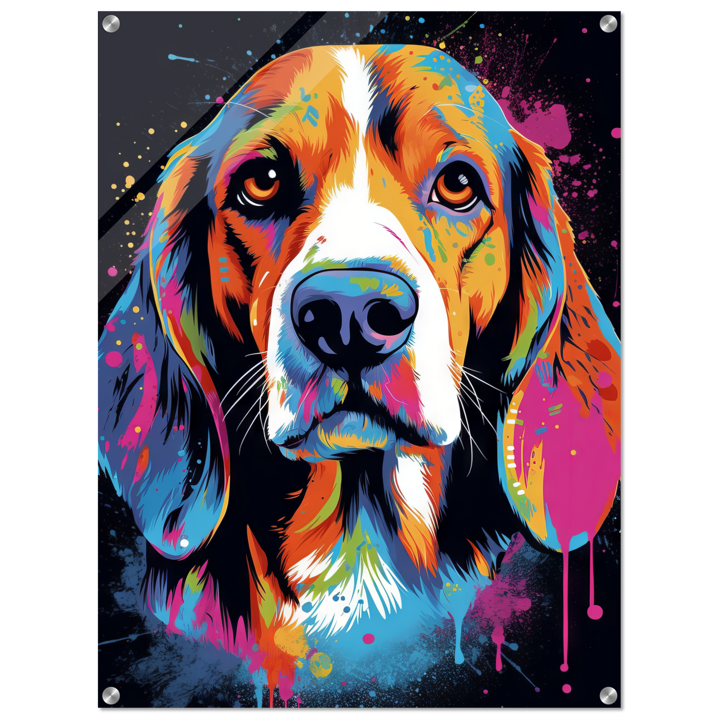 Hund Beagle Pop-Art (DOG111)