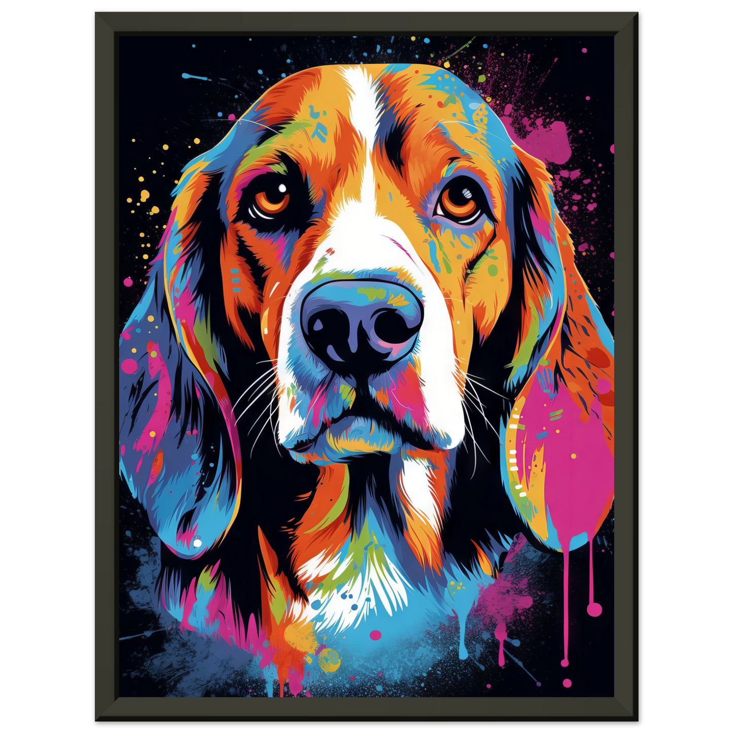 Hund Beagle Pop-Art (DOG111)