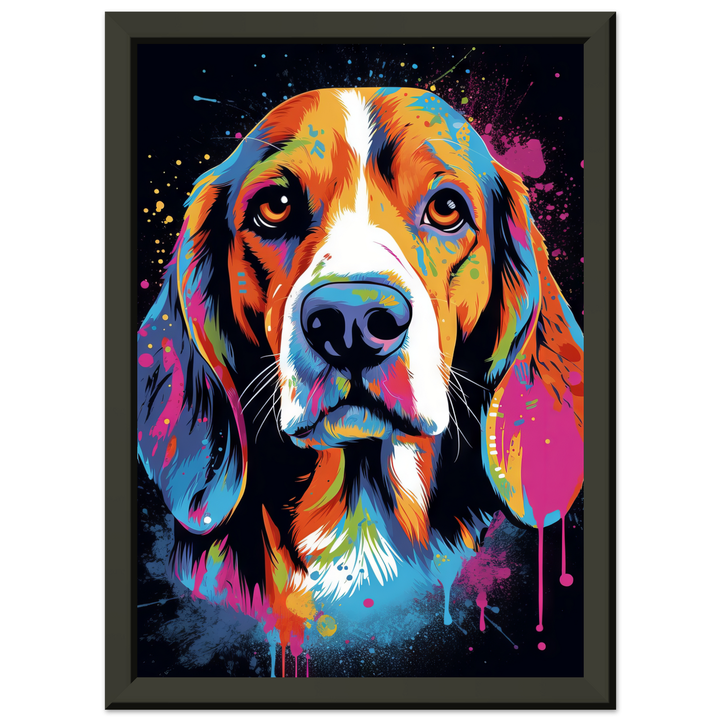 Hund Beagle Pop-Art (DOG111)