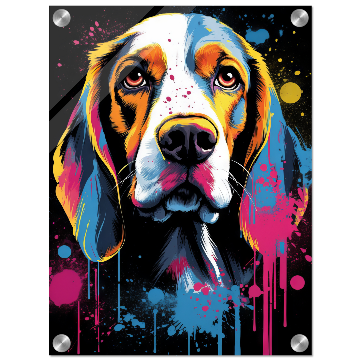 Hund Beagle Pop-Art (DOG112)