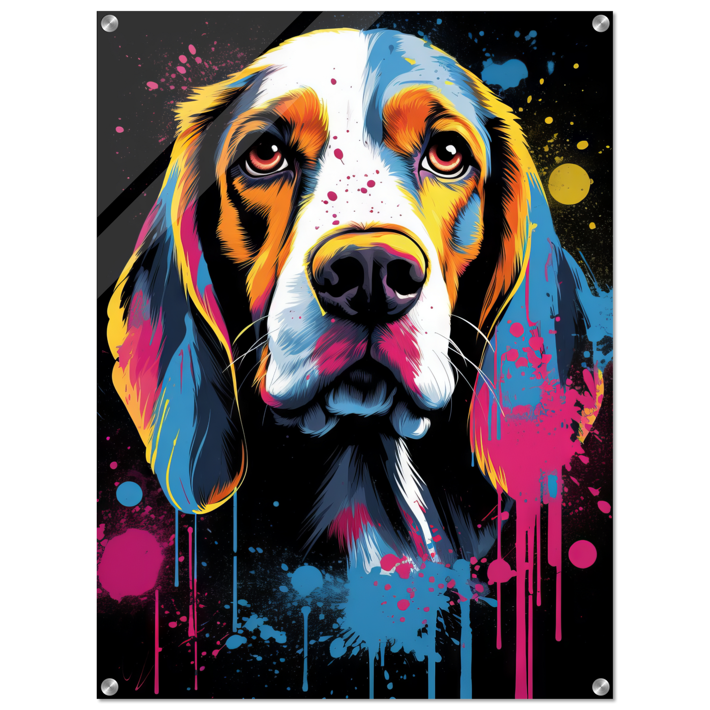 Hund Beagle Pop-Art (DOG112)