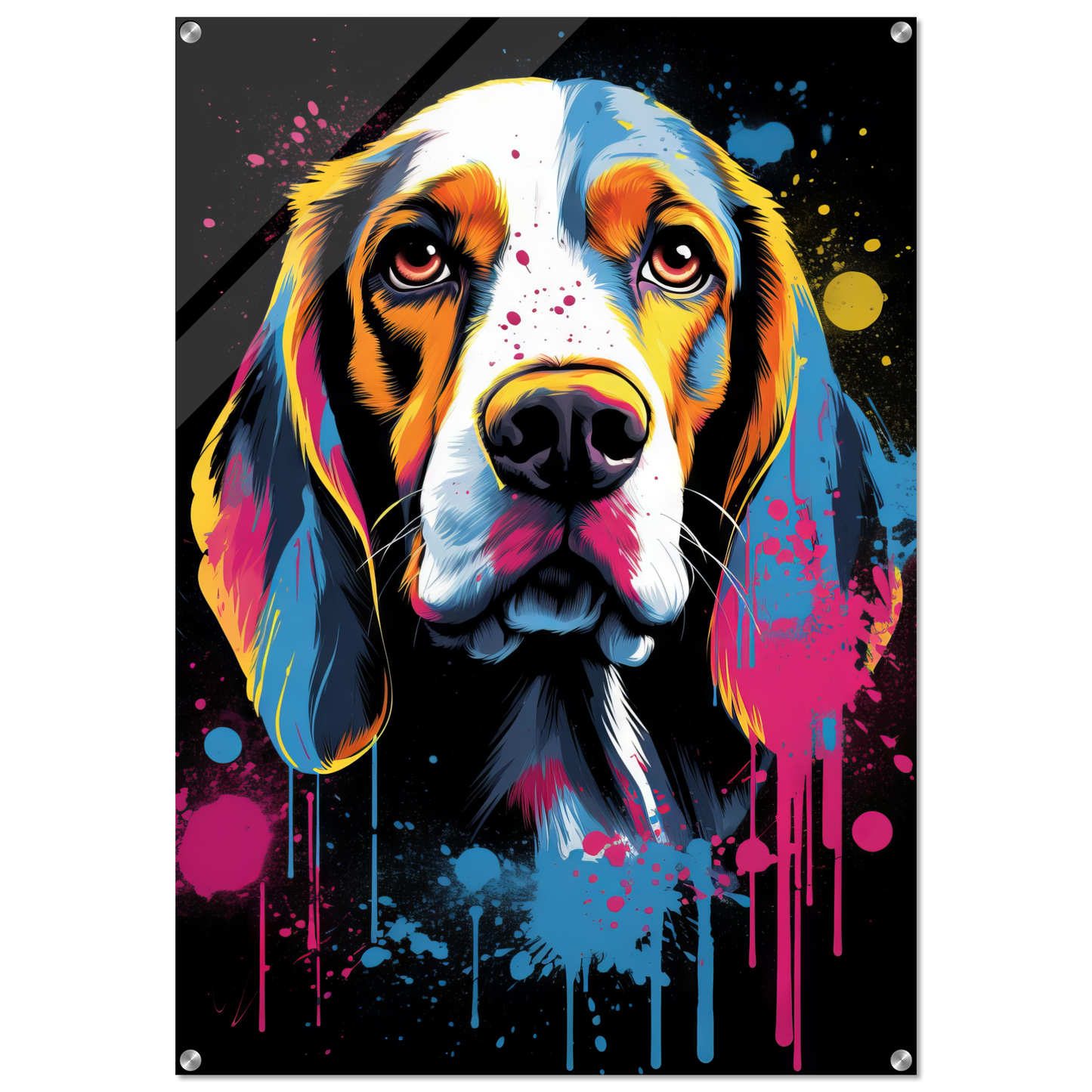 Hund Beagle Pop-Art (DOG112)