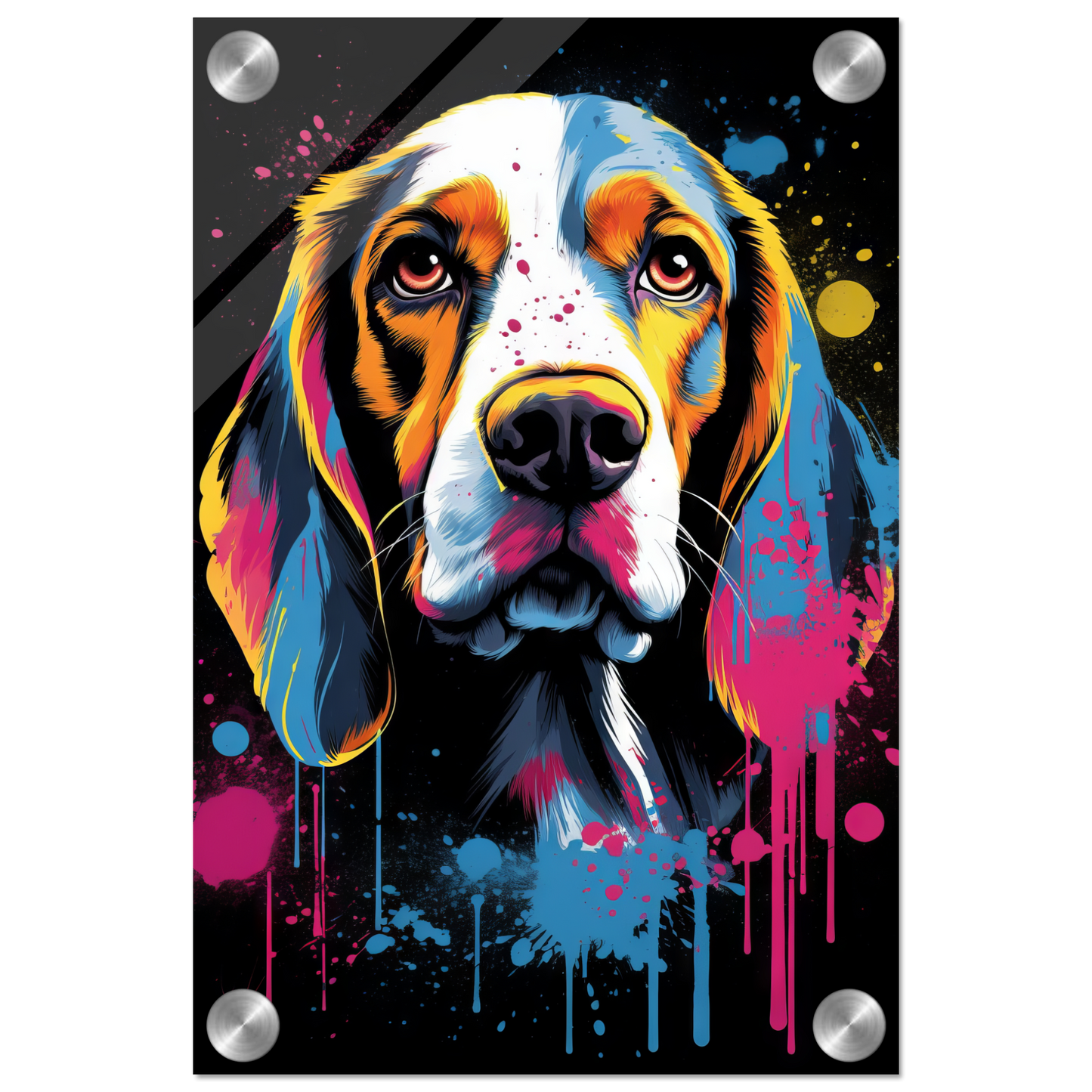 Hund Beagle Pop-Art (DOG112)