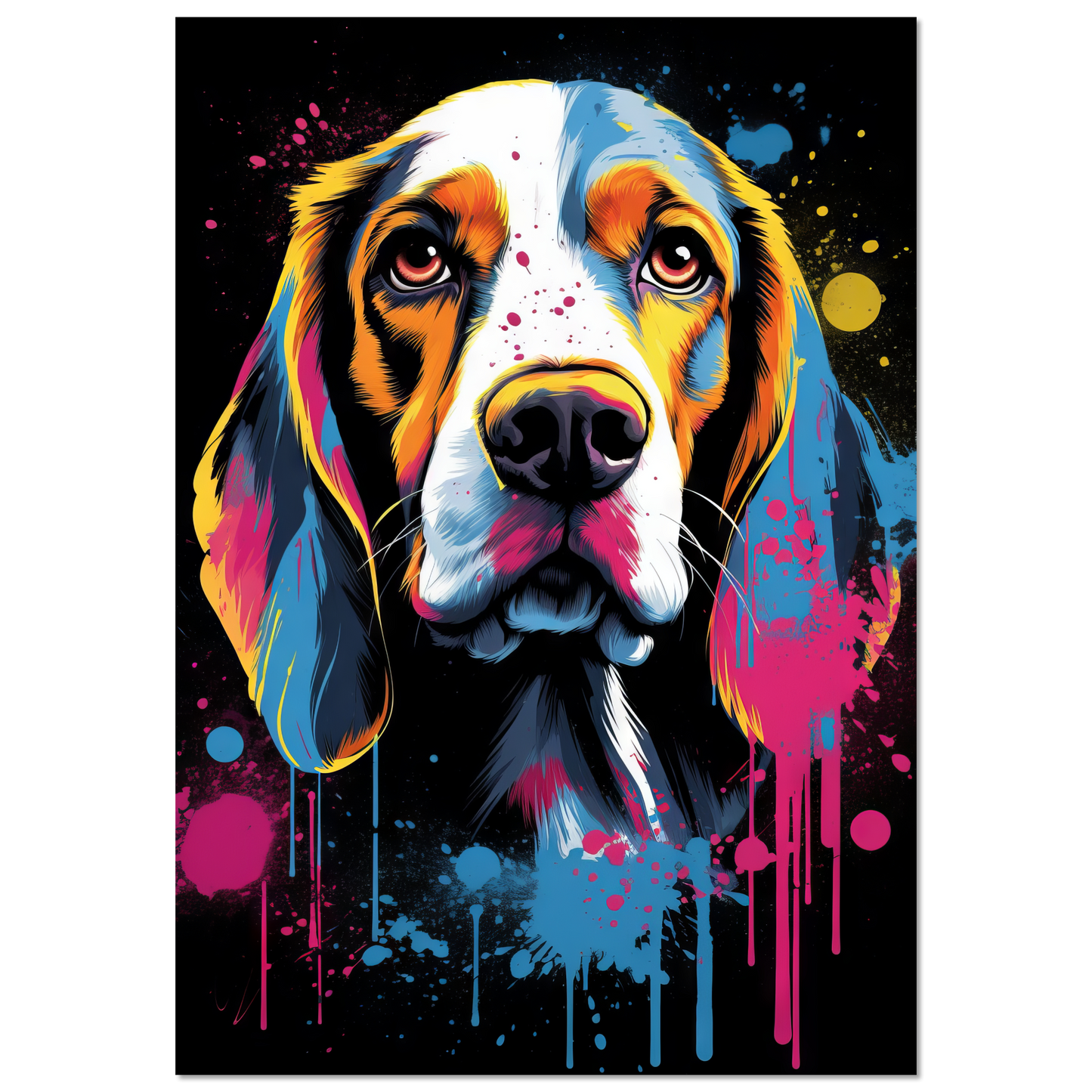 Hund Beagle Pop-Art (DOG112)