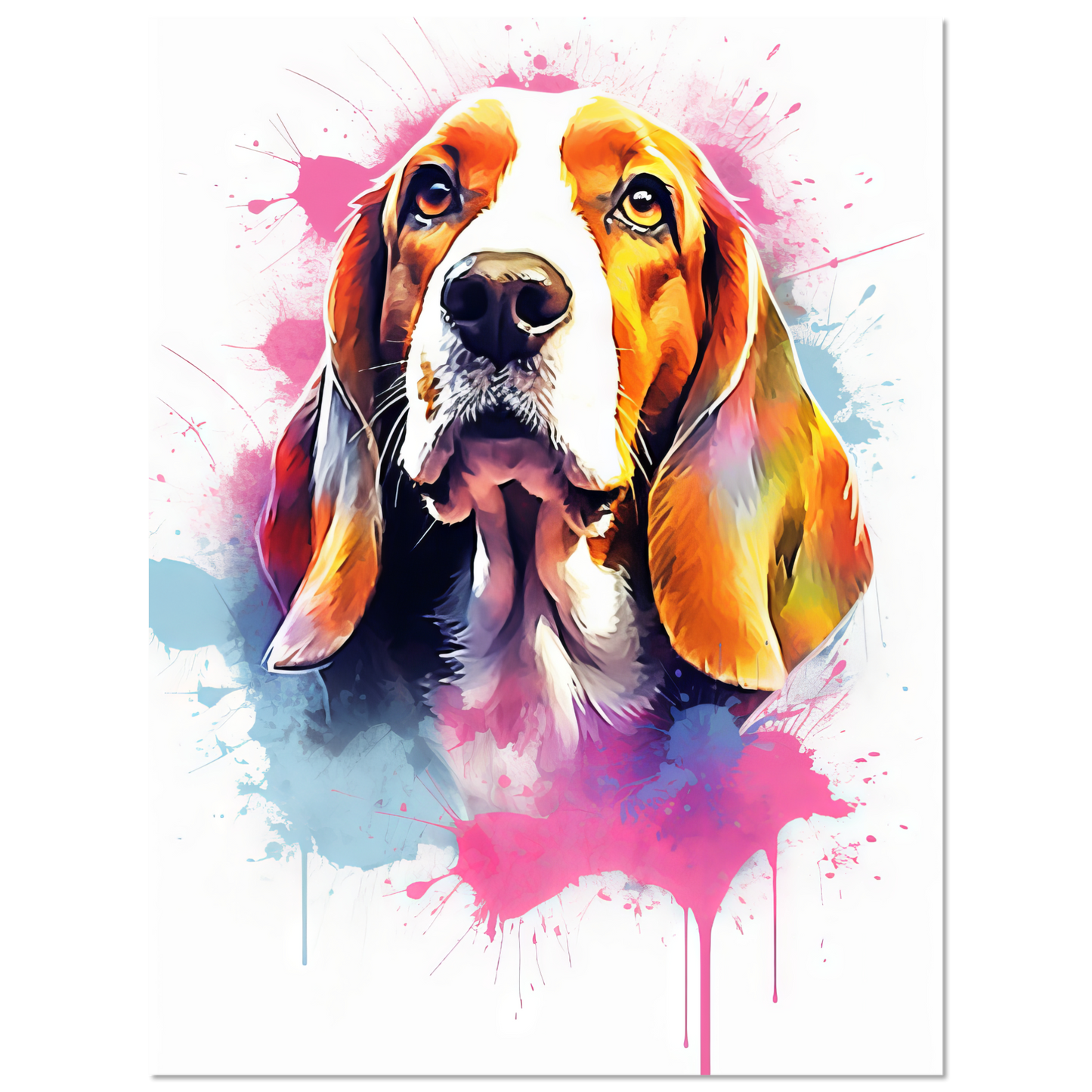 Hund Beagle Pop-Art (DOG115)