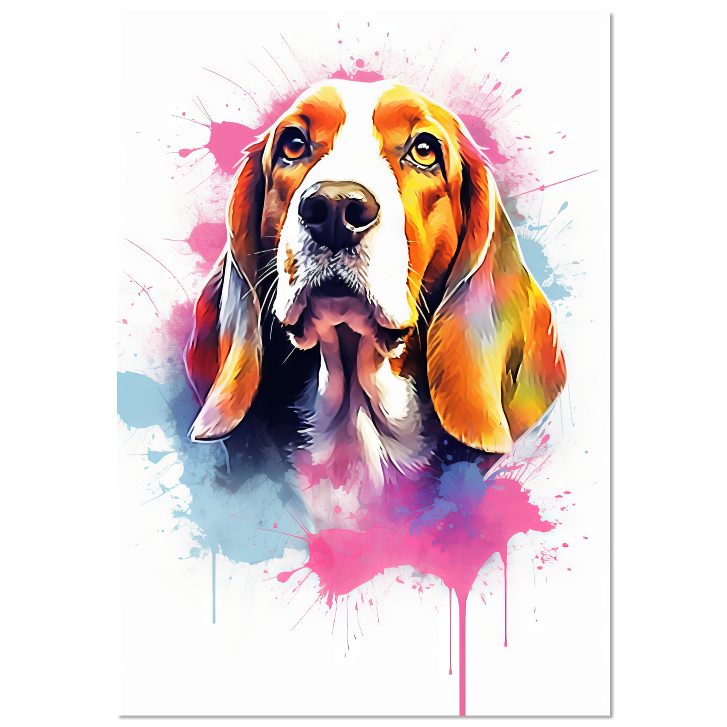 Hund Beagle Pop-Art (DOG115)