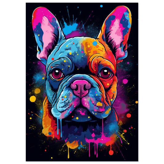 Dog French Bulldog Pop Art (DOG11)
