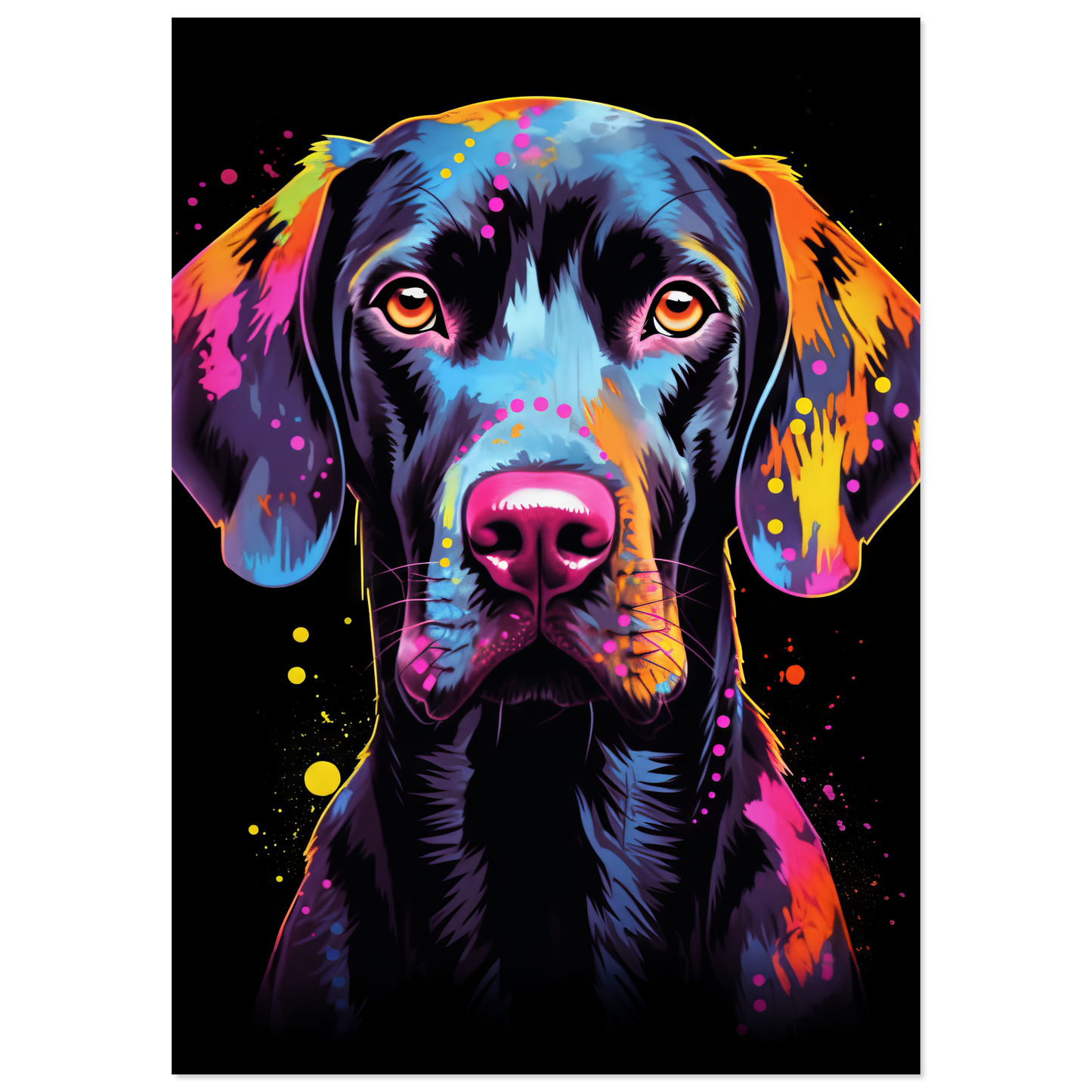 Hund Deutsch Kurzhaar Pop-Art (DOG125)