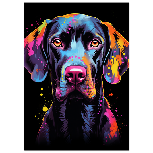 Hund Deutsch Kurzhaar Pop-Art (DOG125)