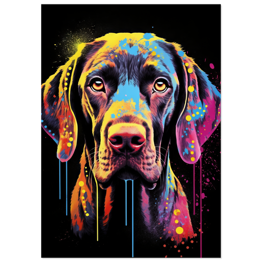 Hund Deutsch Kurzhaar Pop-Art (DOG126)