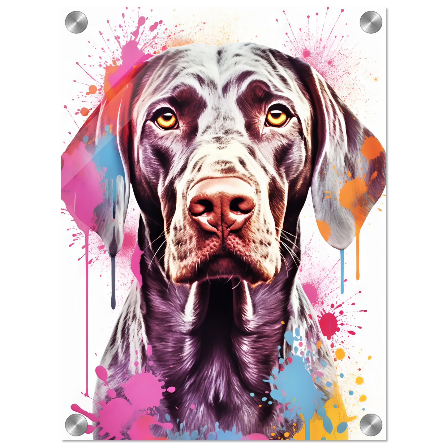 Hund Deutsch Kurzhaar Pop-Art (DOG129)