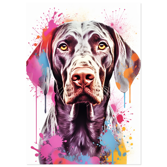 Hund Deutsch Kurzhaar Pop-Art (DOG129)