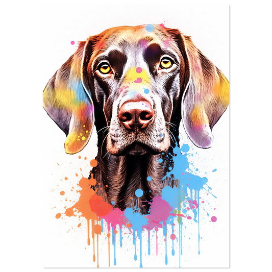 Hund Deutsch Kurzhaar Pop-Art (DOG130)