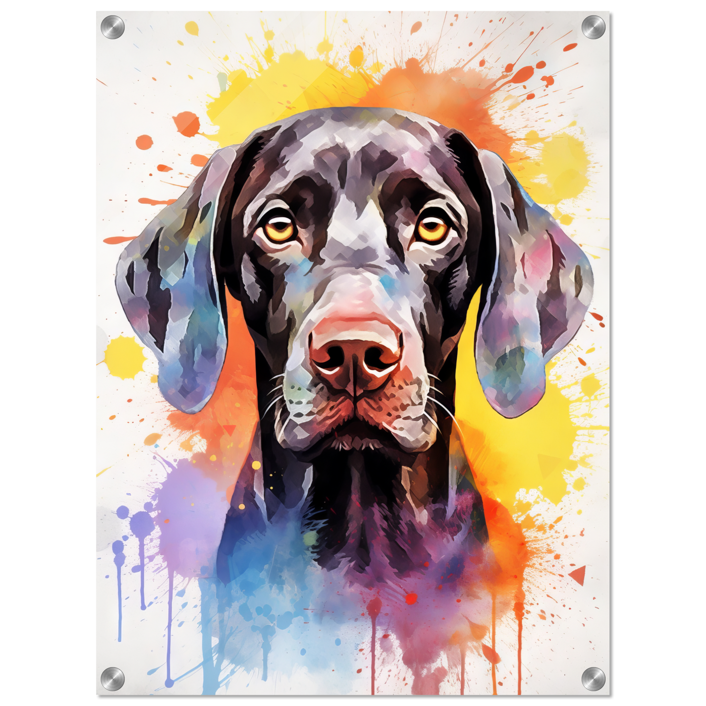 Hund Deutsch Kurzhaar Pop-Art (DOG132)