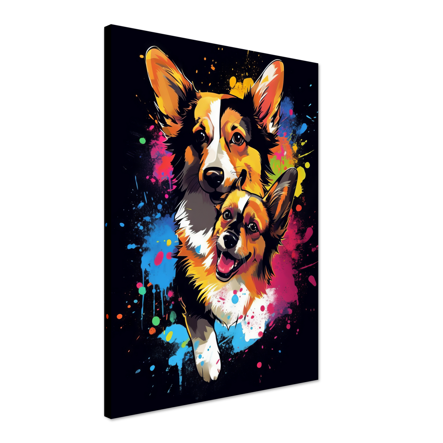 Hund Welsh Corgi Pembroke Pop-Art (DOG134)