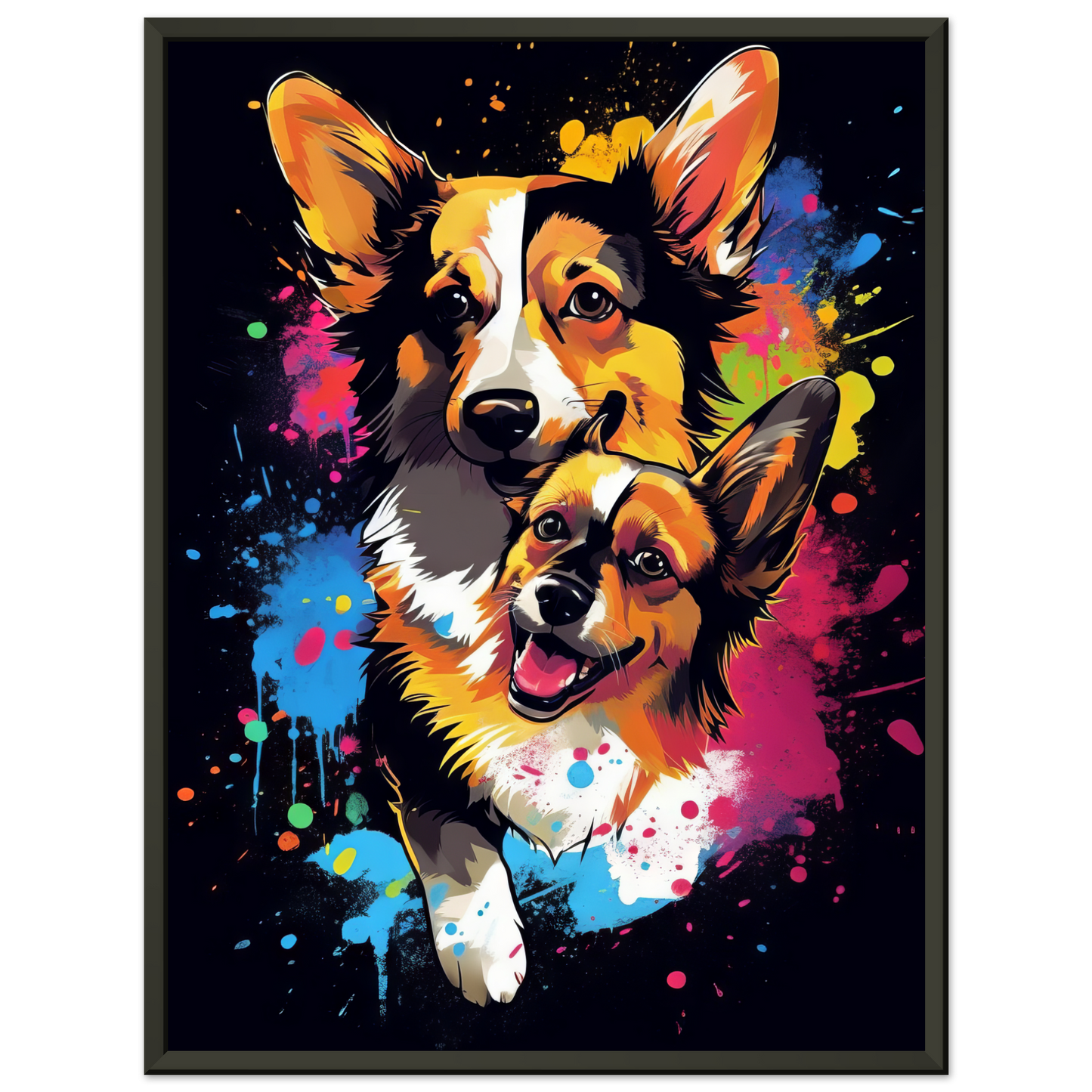 Hund Welsh Corgi Pembroke Pop-Art (DOG134)