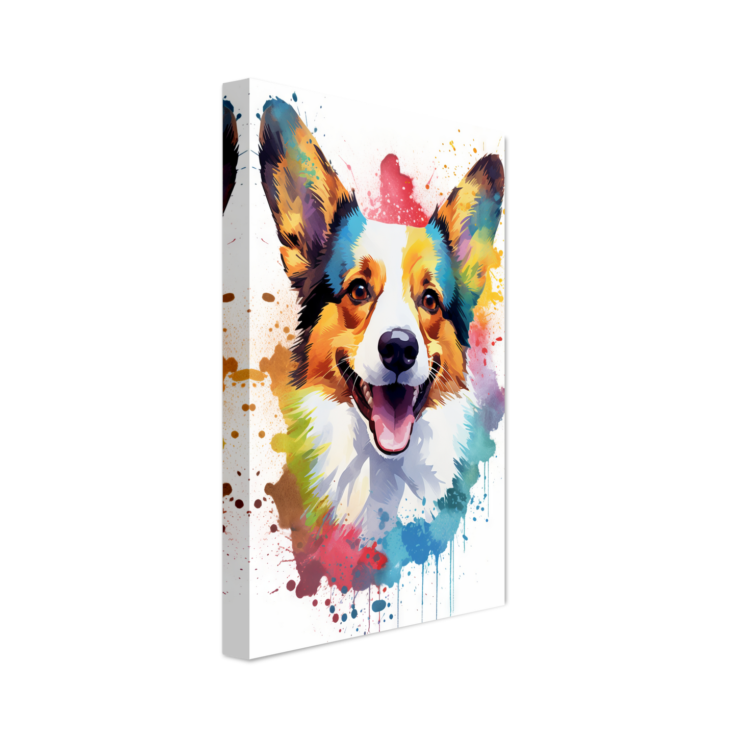 Hund Welsh Corgi Pembroke Pop-Art (DOG138)