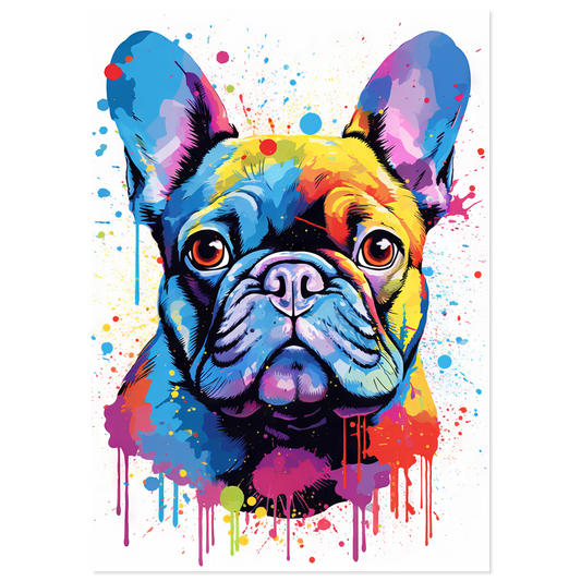 Dog French Bulldog Pop Art (DOG13)