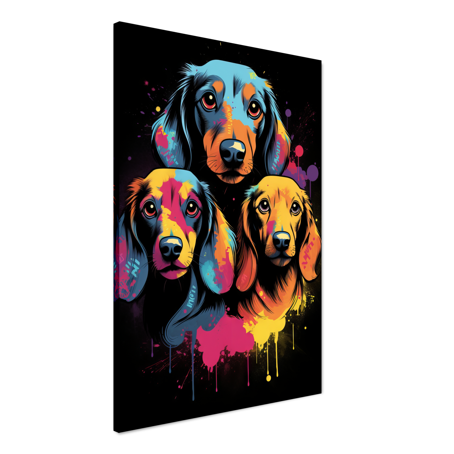 Hund Dackel Pop-Art (DOG141)
