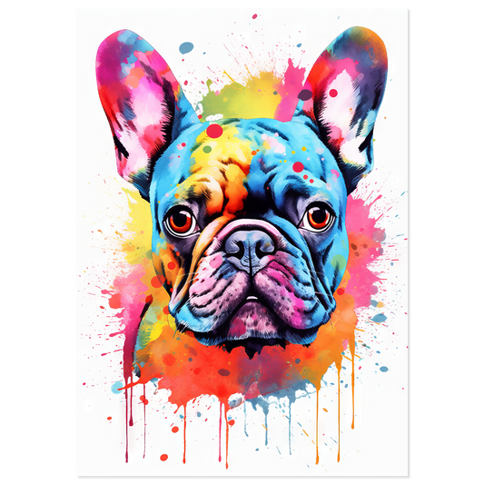 Dog French Bulldog Pop Art (DOG14)