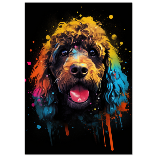 Poodle pop art (DOG150)