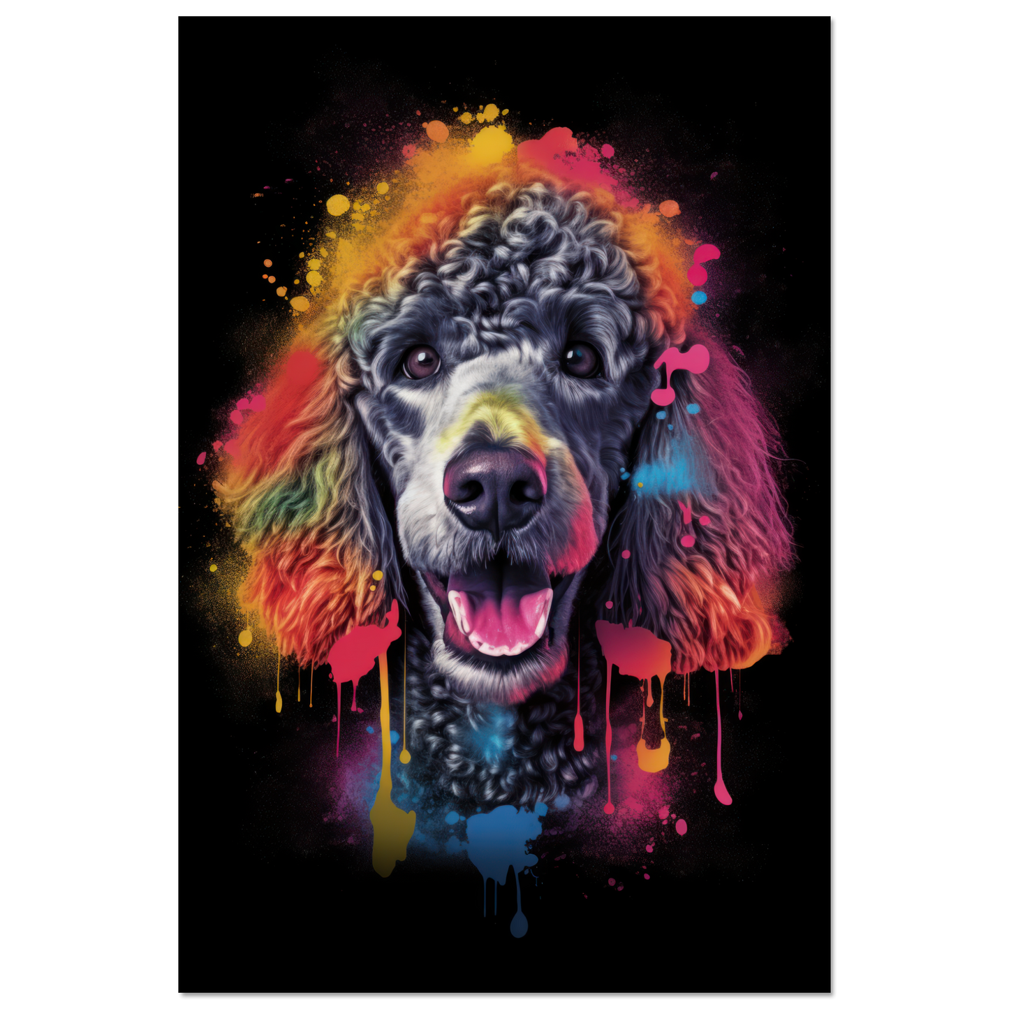 Poodle pop art (DOG152)