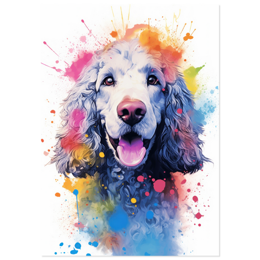 Poodle pop art (DOG153)