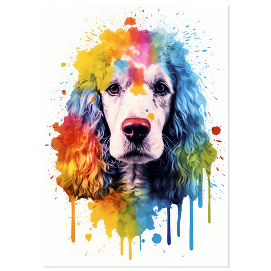 Poodle pop art (DOG154)