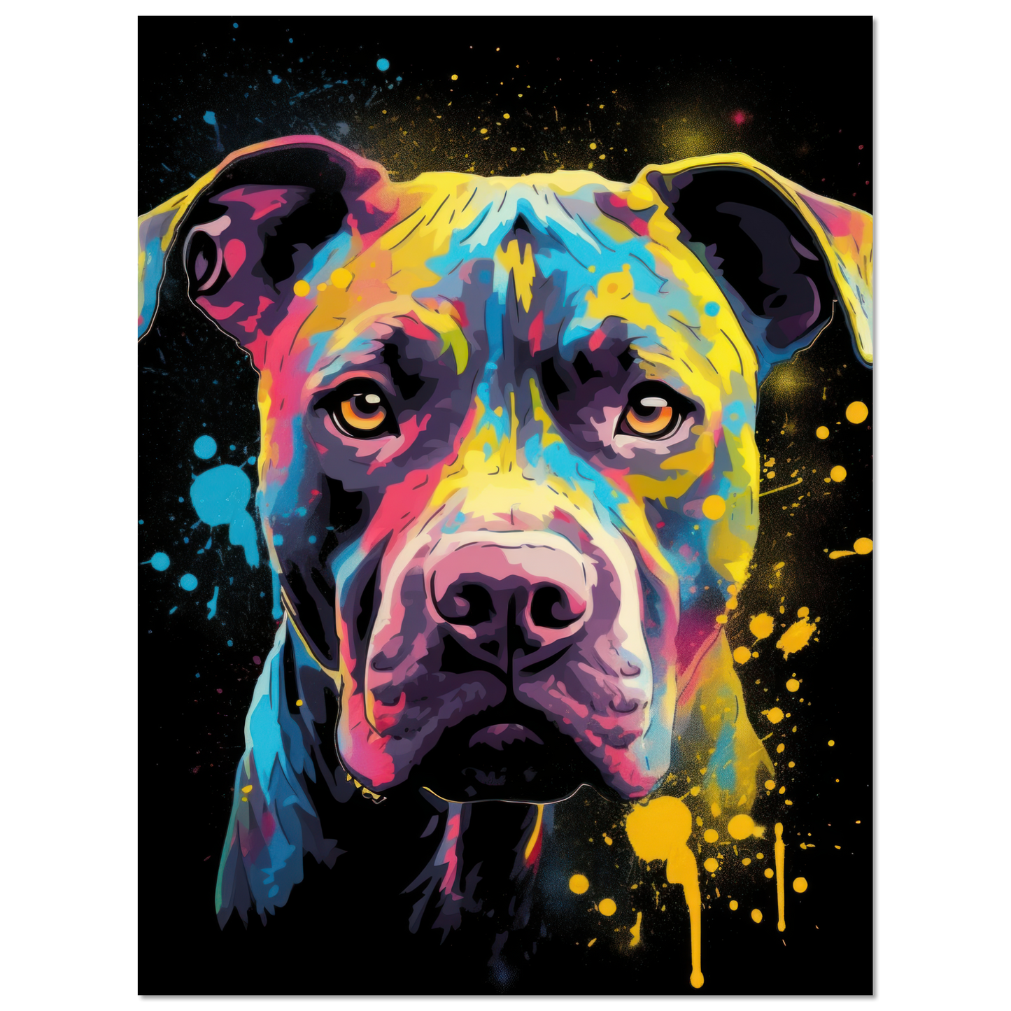 American Staffordshire Terrier Pop Art (DOG158)