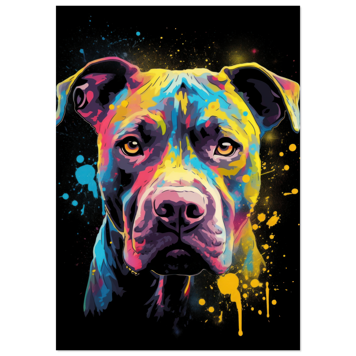 American Staffordshire Terrier Pop Art (DOG158)