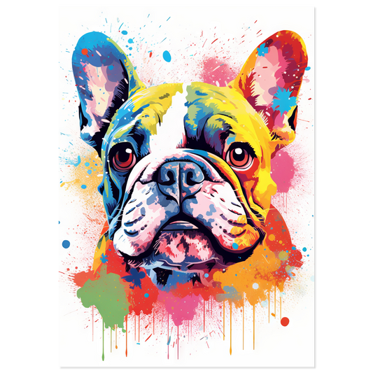 Dog French Bulldog Pop Art (DOG15)