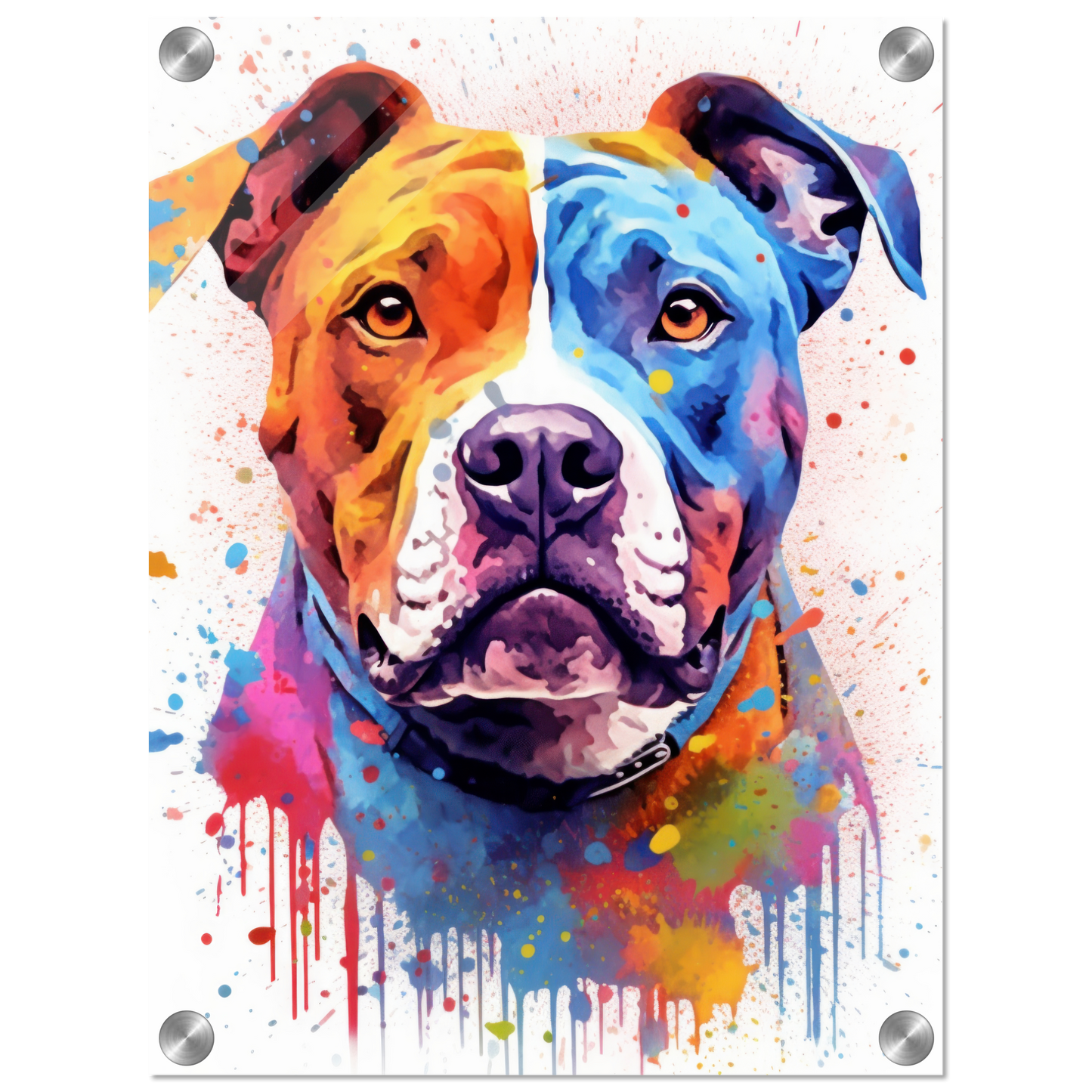 American Staffordshire Terrier Pop-Art (DOG163)