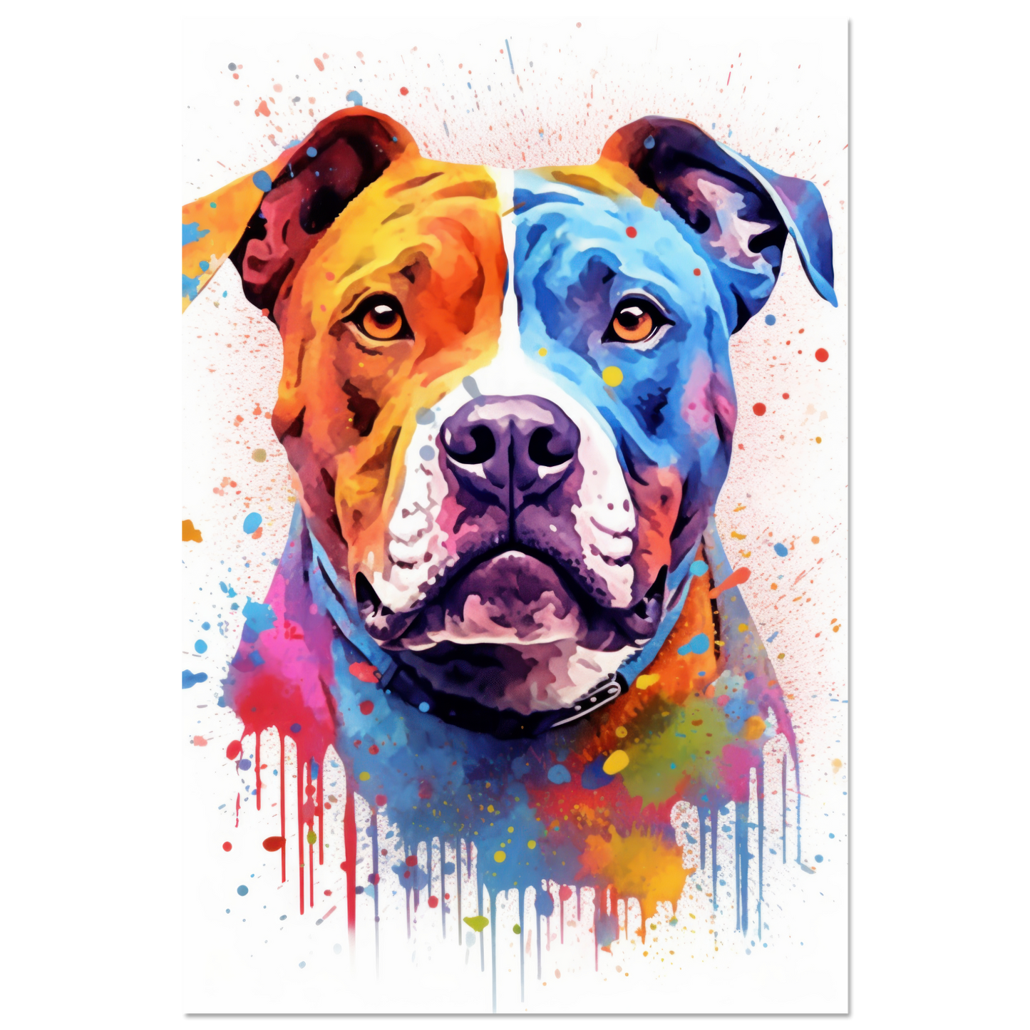 American Staffordshire Terrier Pop-Art (DOG163)