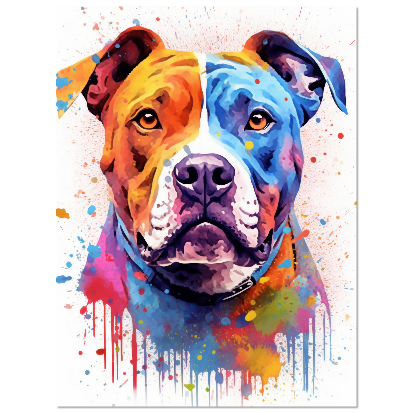 American Staffordshire Terrier Pop-Art (DOG163)