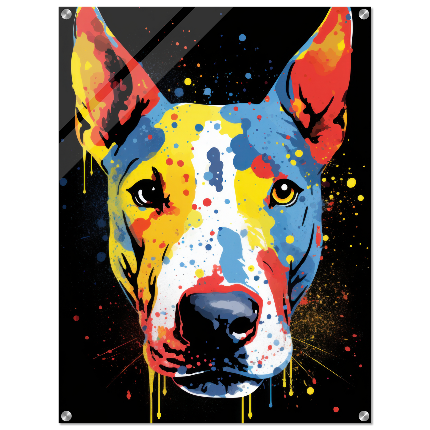 Bullterrier Pop-Art (DOG165)