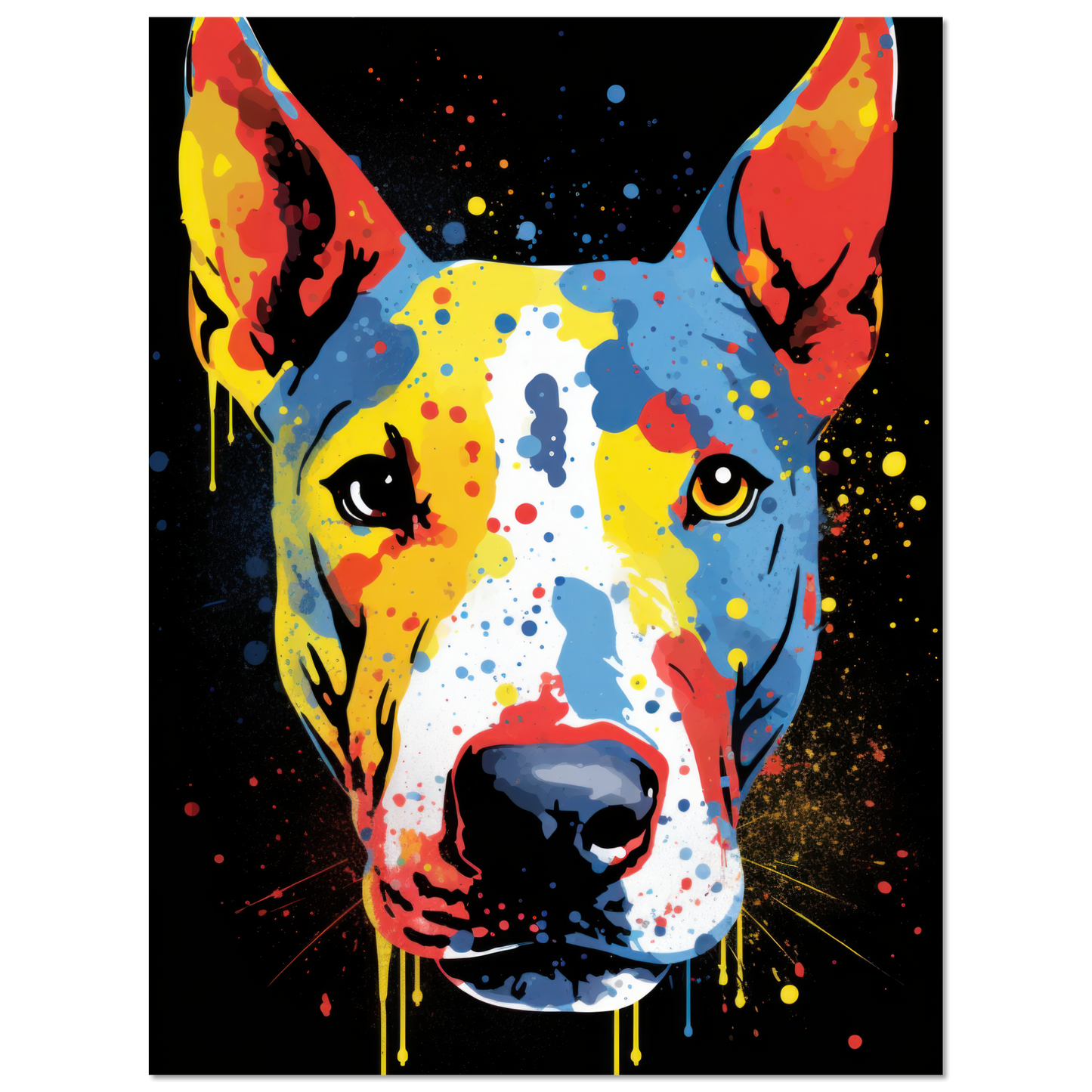 Bullterrier Pop-Art (DOG165)
