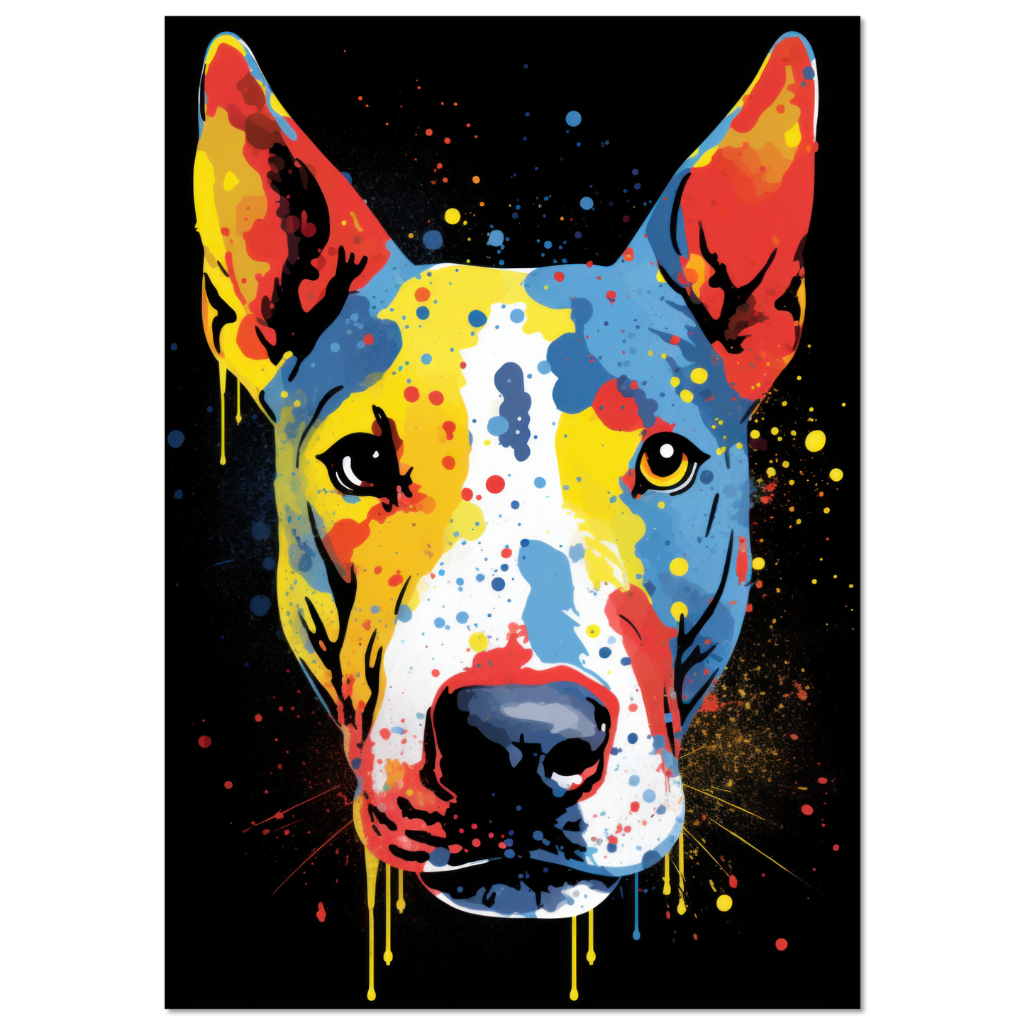 Bullterrier Pop-Art (DOG165)