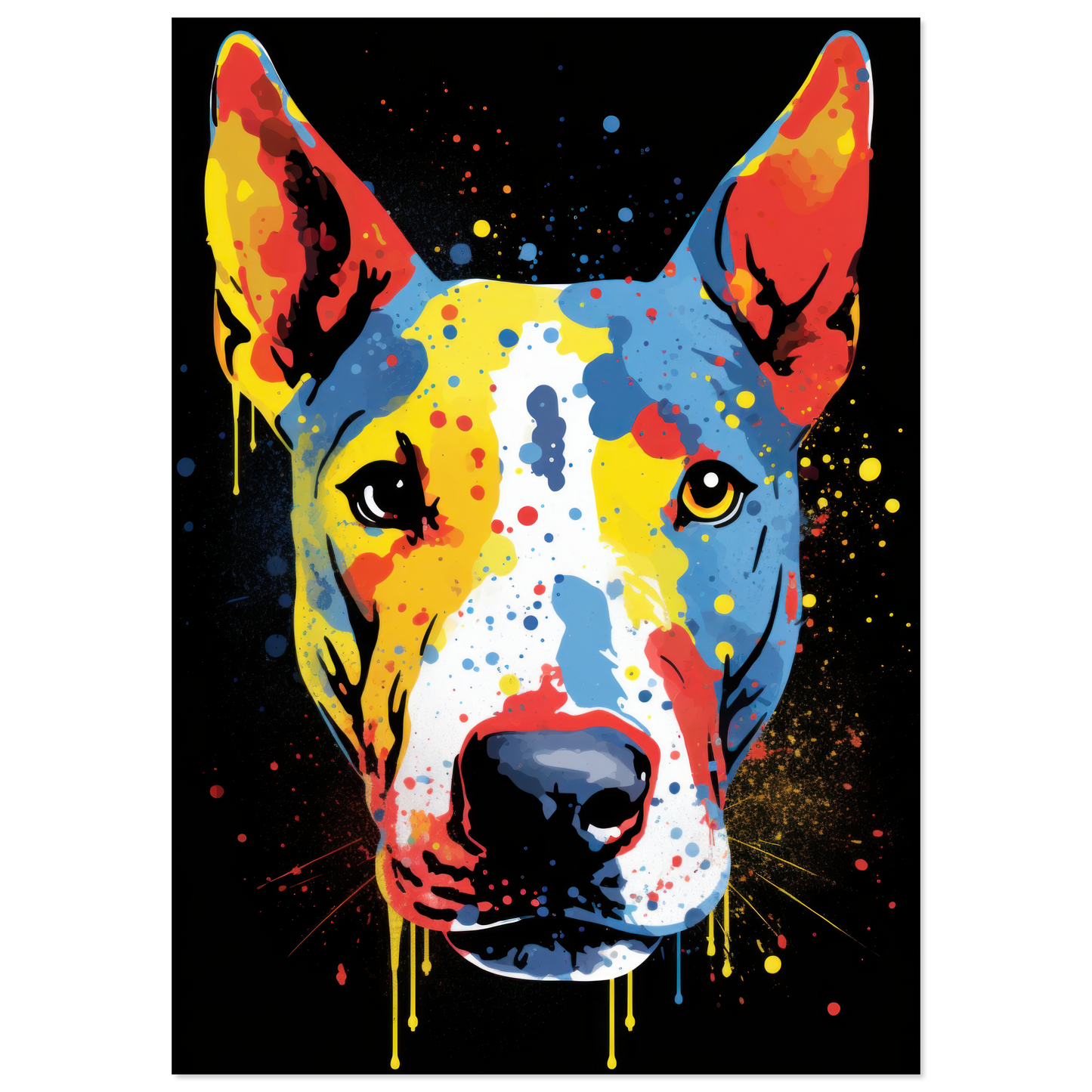 Bullterrier Pop-Art (DOG165)