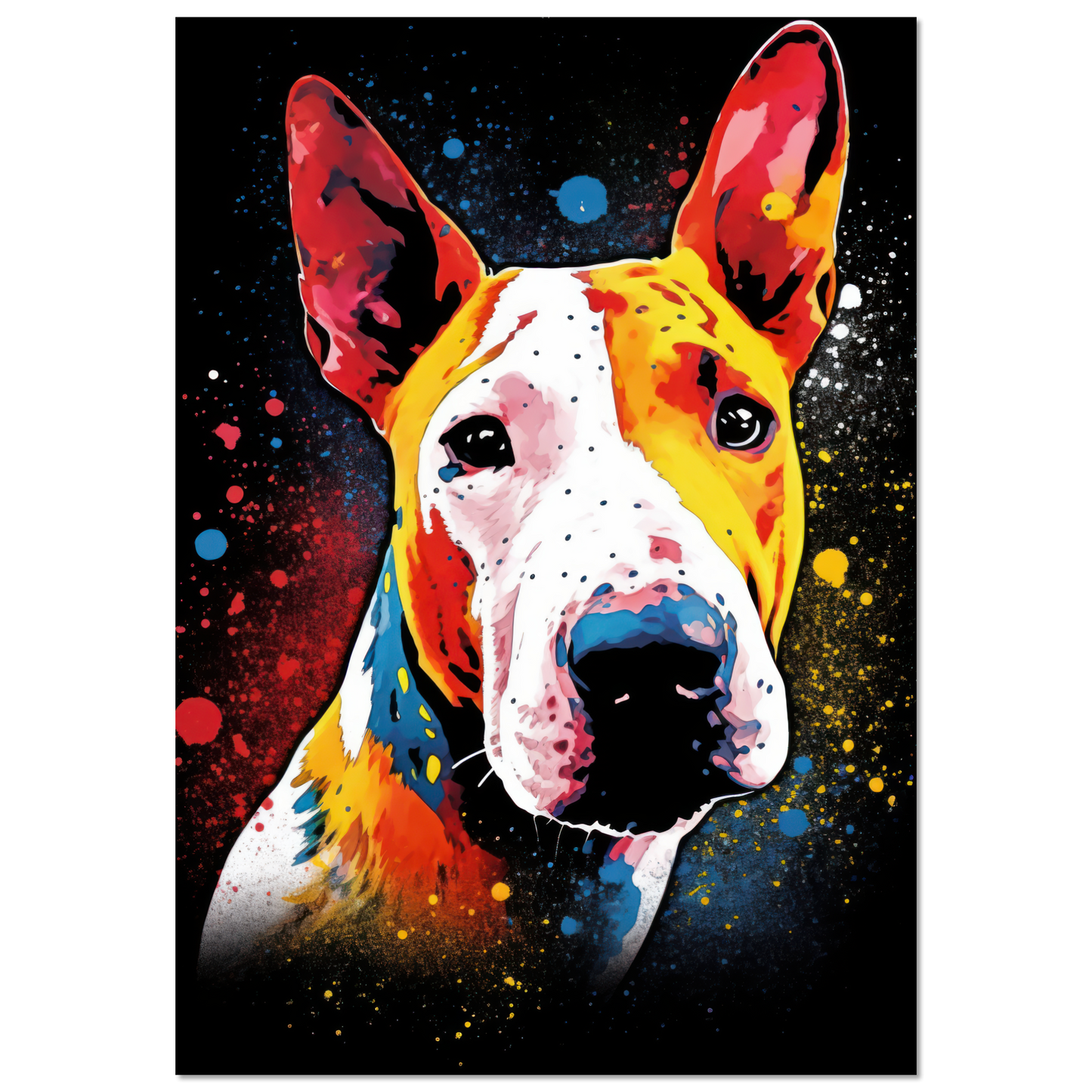 Bullterrier Pop-Art (DOG166)
