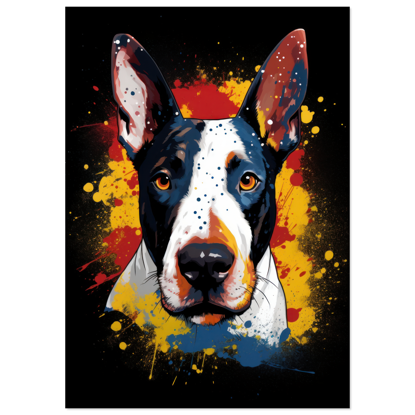 Bullterrier Pop-Art (DOG167)