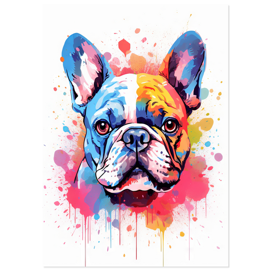 Dog French Bulldog Pop Art (DOG16)