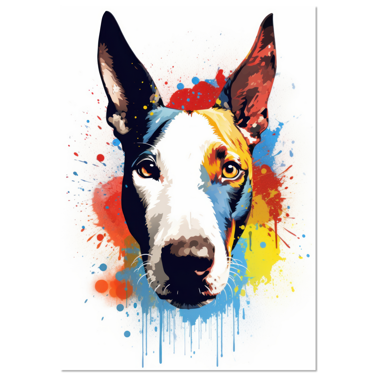 Bullterrier Pop-Art (DOG170)