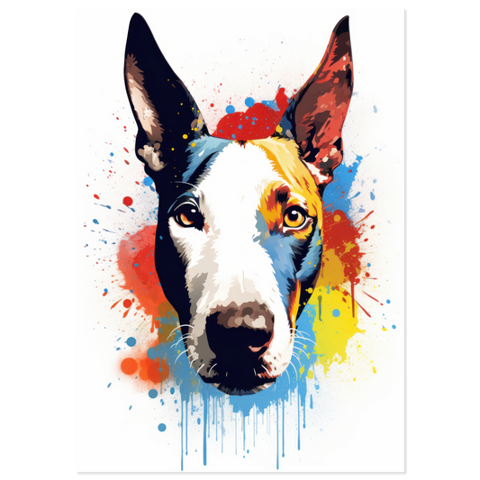 Bullterrier Pop-Art (DOG170)