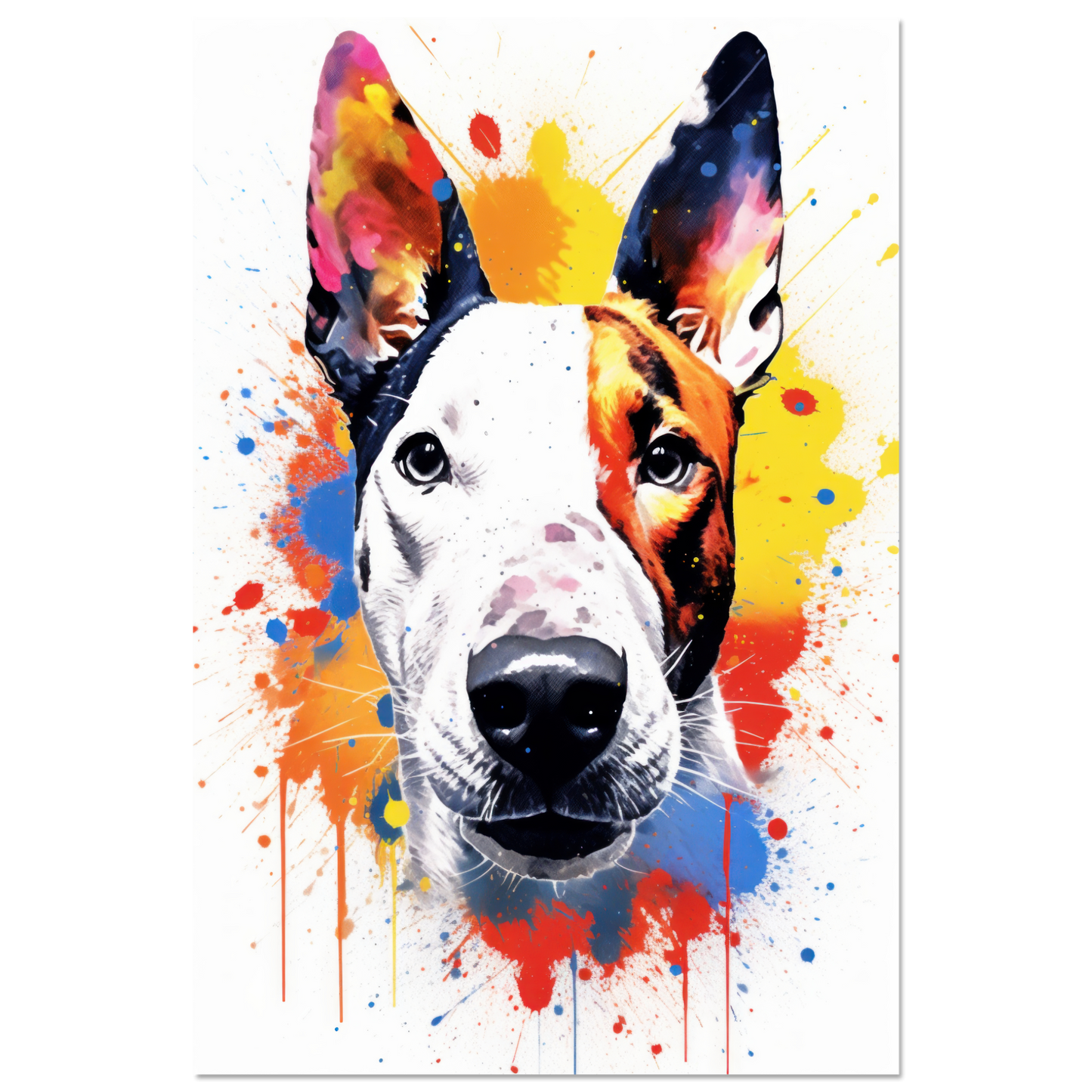 Bullterrier Pop-Art (DOG172)