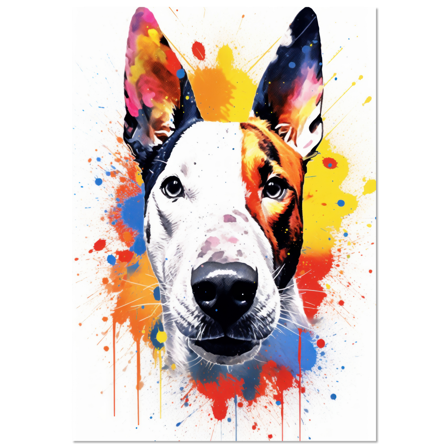 Bullterrier Pop-Art (DOG172)