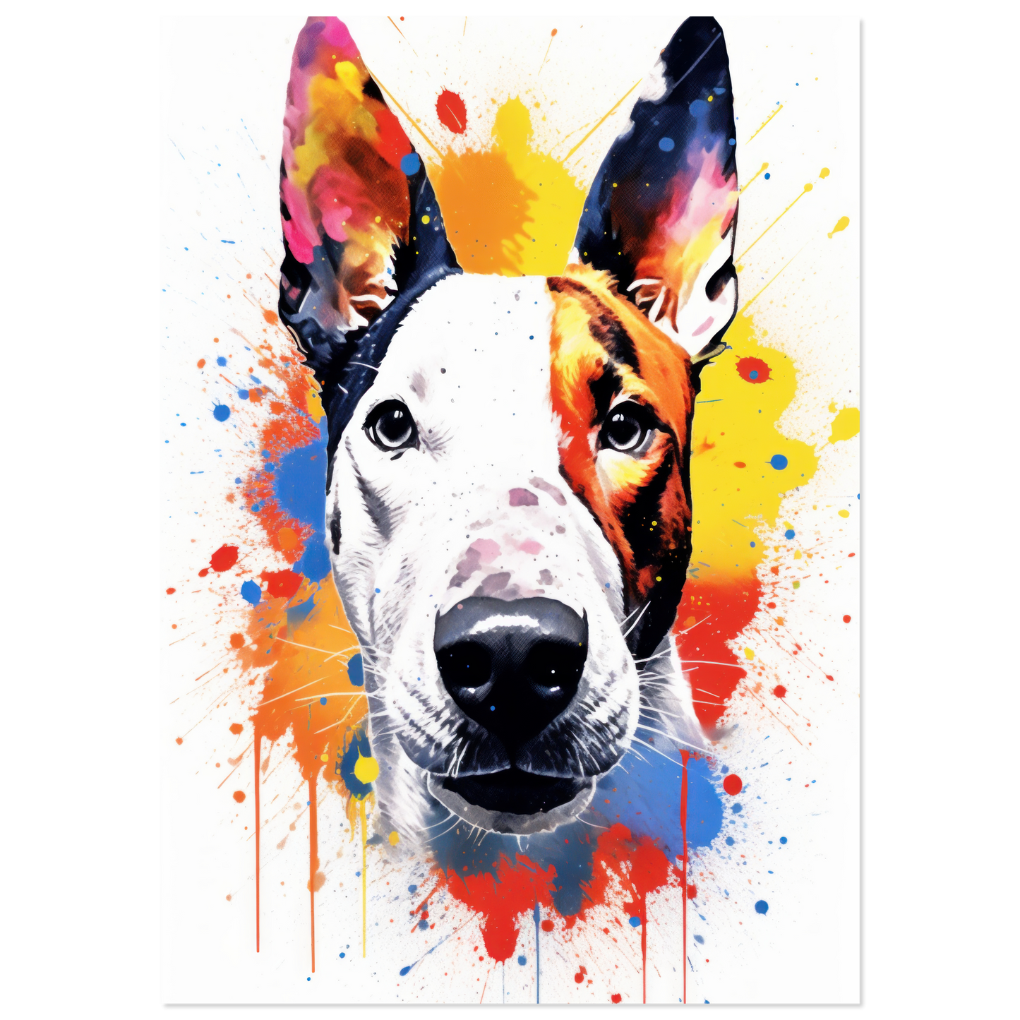 Bullterrier Pop-Art (DOG172)
