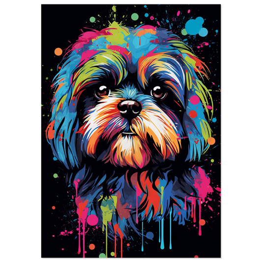 Hund Shih Tzu Pop-Art (DOG17)